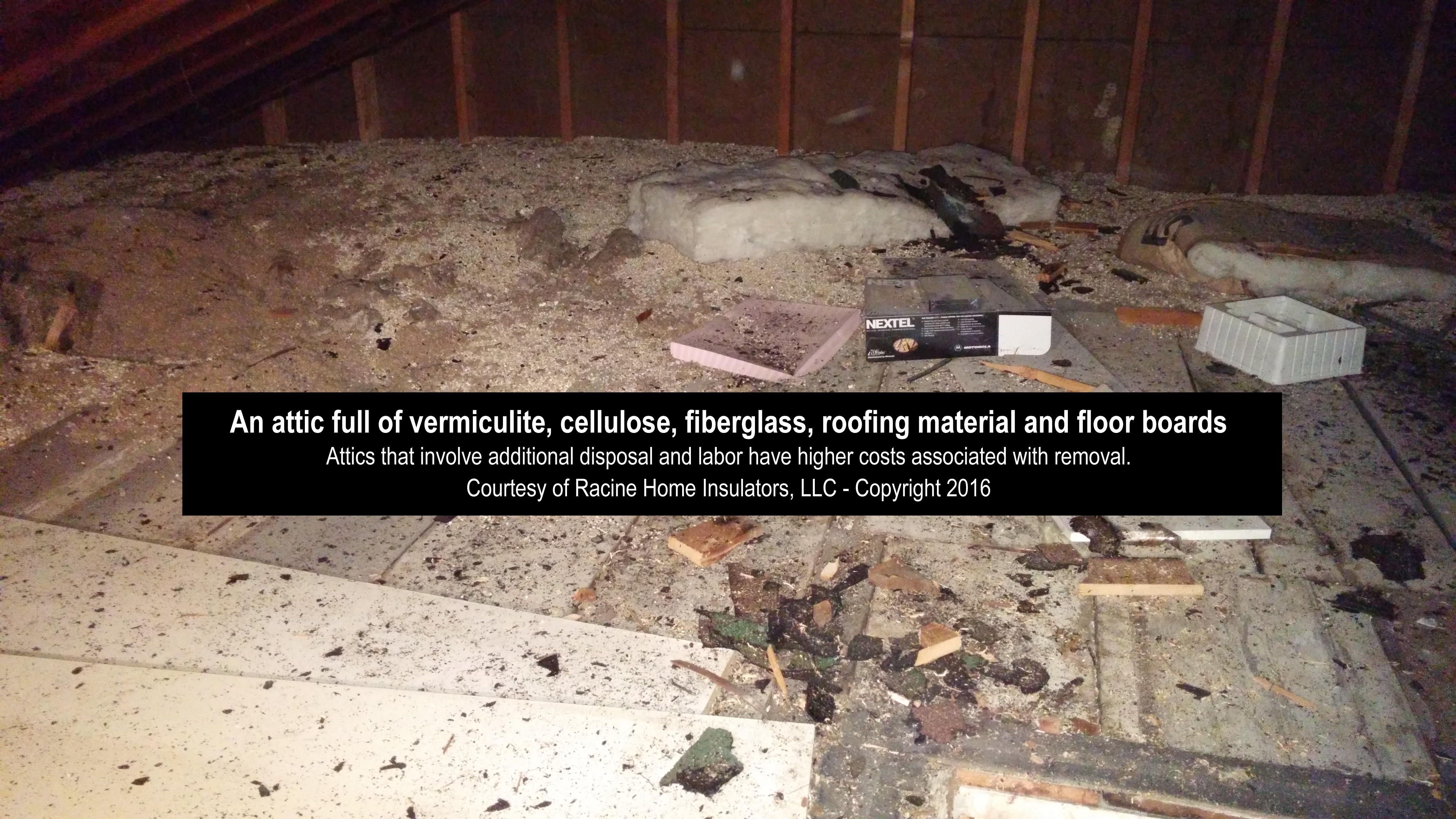 What should you do if your attic contains Zonolite vermiculite?